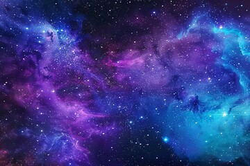 this image captures a vibrant and colorful galaxy with a majestic blend of blue and purple hues agai