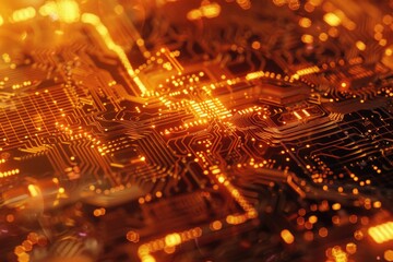 Poster - A detailed view of a computer's internal components