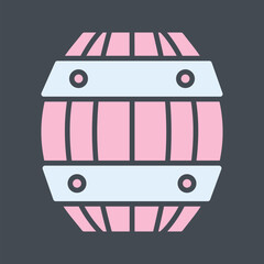 Wall Mural - Barrel Vector Icon