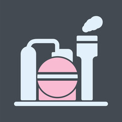 Wall Mural - Refinery Vector Icon