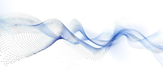 Poster - Abstract wave dots line vector background for design and presentation of technology, digital or communication network concept. Vector illustration