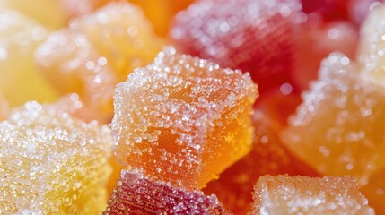 Wall Mural - Extreme close up of candy sugar