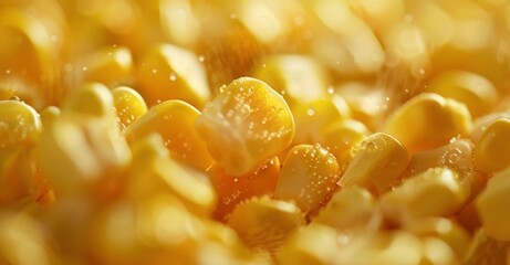 Wall Mural -  Vibrant Corn Kernels Close-Up