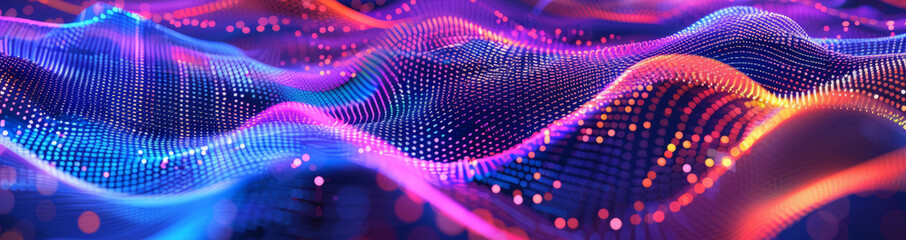 Poster - Abstract data visualization background 