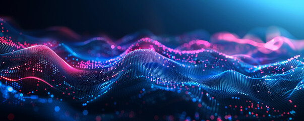 Poster - Abstract data visualization background 