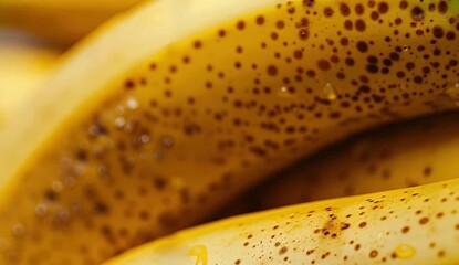 Wall Mural -  Vibrant Yellow Bananas with a Textured Background