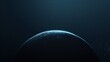 © moviego - dark poster with space and blue planet. Creative design for wallpaper. background, poster.