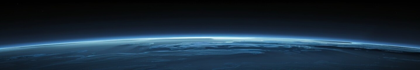 dark poster with space and blue planet. Creative design for wallpaper. background, poster.