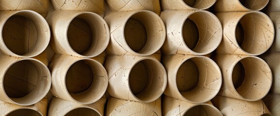 Evaluate The Role Of Recycled Cardboard Tubes In Innovative Wall Coverings, Wallpapers HD