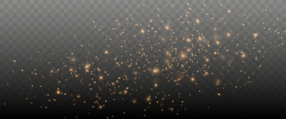 Aufkleber - Gold sparkles background. Vector shining particles