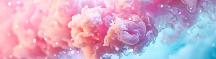 Aufkleber - Vibrant Abstract Blur with Pink and Blue Hues