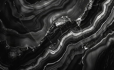Aufkleber - Abstract Marble Texture with Dark and Light Swirls