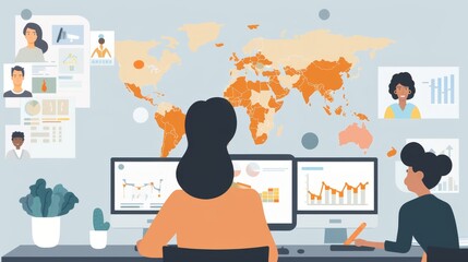 Poster - Global Business Analysis on Multiple Screens
