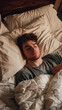 © l1gend - Guy Sleeping Peacefully in Bed