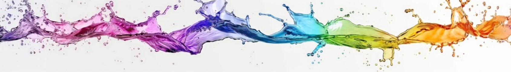 Wall Mural - Vibrant Water Splash Gradient