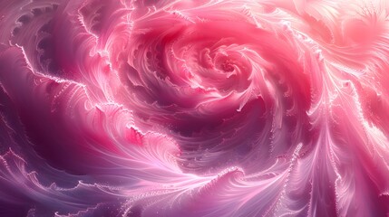 Canvas Print - Abstract Pink Swirling Background.