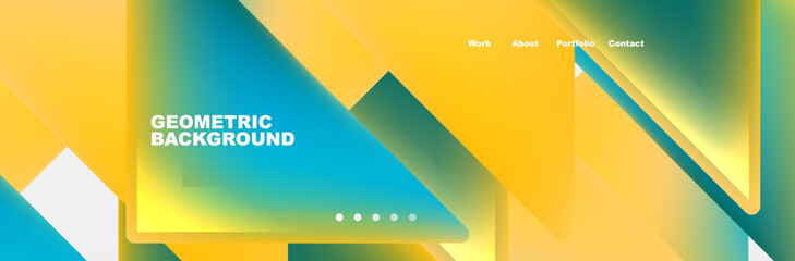Triangle minimal web site page background design. Vector Illustration For Wallpaper, Banner, Background, Card, Book Illustration, landing page