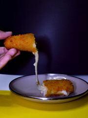 Poster - Risol Mayo Keju, Risoles Mayonaise, Small patty Rolled with mayonaise and cheesse Inside, Deep fried with Bread Crumb Coating.