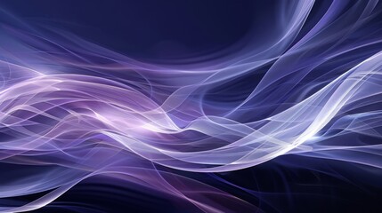 Wall Mural - Abstract Digital Art with Purple and Blue Swirls