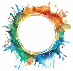 Aufkleber - Vibrant Abstract Watercolor Splash