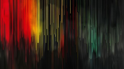 Aufkleber - Vibrant Abstract Art with Colorful Streaks and Blurred Background