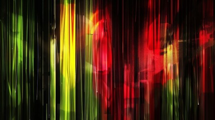 Aufkleber - Vivid Abstract Blur with Red and Yellow Hues