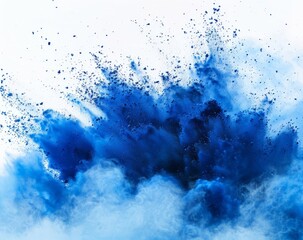 Aufkleber - Vibrant Blue Explosion Splash