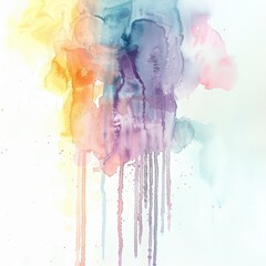 Aufkleber - Vibrant Abstract Watercolor Splash