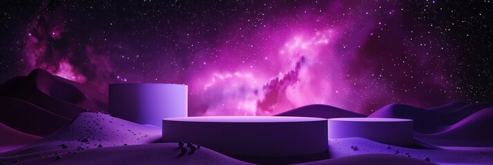 Wall Mural - purple and black concept for ads