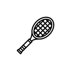 Wall Mural - Racquet Icon Set Tennis Equipment Illustrations for Sports and Fitness