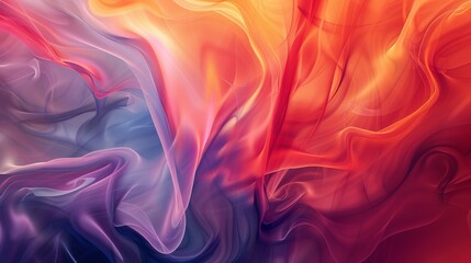 Wall Mural - vibrant abstract colorful design with warm and cool tones, artistic background for creative projects