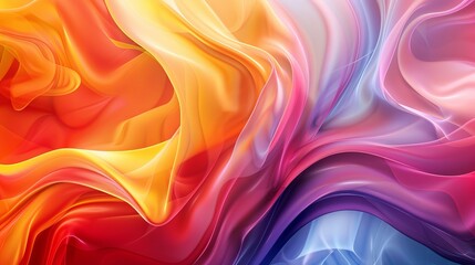 Wall Mural - vibrant abstract colorful design with warm and cool tones, artistic background for creative projects