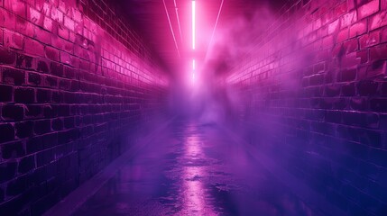 Wall Mural - futuristic glowing neon background with high-tech lines, abstract illuminated design for technology 