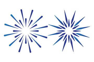 Wall Mural - Two gradient sunbursts