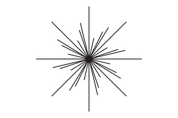 Wall Mural - Two gradient sunbursts