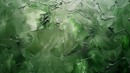 Wall Mural - green painted smooth textured background with subtle brush strokes, ideal for design projects, creat