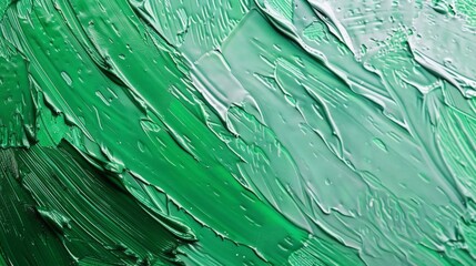 Wall Mural - green painted smooth textured background with subtle brush strokes, ideal for design projects, creat