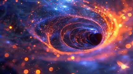 Wall Mural - a mysterious, glowing void in the cosmic microwave background., image of galaxy universe space beaut