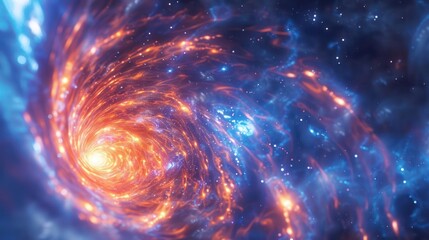 Wall Mural - a mysterious, glowing void in the cosmic microwave background., image of galaxy universe space beaut