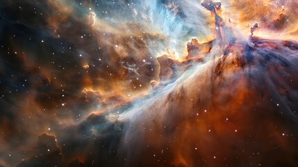 Wall Mural - a nebula with swirling colors and a hidden black hole., image of galaxy universe space beautiful lik