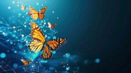 Poster - an innovative representation of digital business transformation, symbolized by the lifecycle evoluti