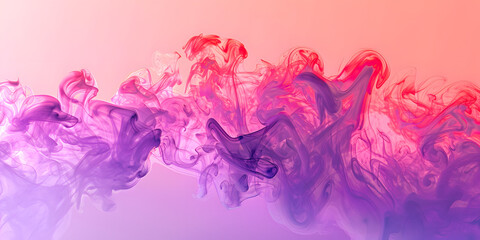 Wall Mural - Dynamic gradient background moving from bright pink to vibrant purple, providing a bold and energetic look, perfect for fashion accessories or creative tools 