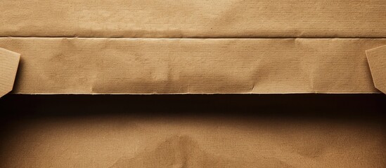 Canvas Print - Recycled brown paper texture background with an old Kraft paper box craft pattern seen from above.