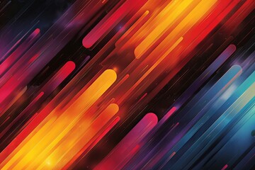 Poster - This image features vibrant diagonal streaks with a mix of warm colors, suitable as a dynamic wallpaper or energetic background