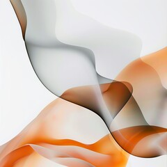 Poster - Fluid, elegant shapes with warm tones make a peaceful and graceful wallpaper or background for a modern look