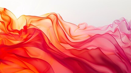 Wall Mural - A vibrant abstract image with fluid fabric-like waves, suitable as a wallpaper or background