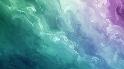 Poster - A smooth gradient of green and purple creates a peaceful and soothing wallpaper or background