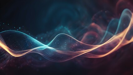Poster - A blue background with many small dots that look like stars
