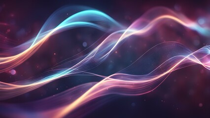Poster - A blue background with many small dots that look like stars