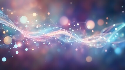 Poster - A colorful, abstract image with a rainbow-like pattern